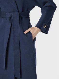 Elisabetta Franchi Γυναίκες Μεταβατικά Παλτά Μάλλινο παλτό CP-40C-26E2-V740 Σκούρο μπλε Regular Fit -Elisabetta Franchi Εκπτώσεις unnamed file 60