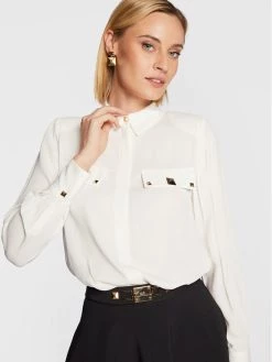 Elisabetta Franchi Γυναίκες Επίσημα Πουκάμισα Πουκάμισο CA-052-27E2-V320 Λευκό Regular Fit -Elisabetta Franchi Εκπτώσεις unnamed file 601