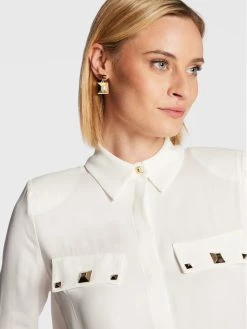 Elisabetta Franchi Γυναίκες Επίσημα Πουκάμισα Πουκάμισο CA-052-27E2-V320 Λευκό Regular Fit -Elisabetta Franchi Εκπτώσεις unnamed file 602