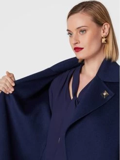 Elisabetta Franchi Γυναίκες Μεταβατικά Παλτά Μάλλινο παλτό CP-40C-26E2-V740 Σκούρο μπλε Regular Fit -Elisabetta Franchi Εκπτώσεις unnamed file 61