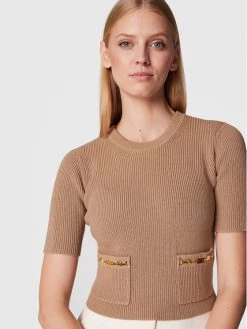 Elisabetta Franchi Γυναίκες Πουλόβερ MK-48S-26E2-V280 Μπεζ Slim Fit -Elisabetta Franchi Εκπτώσεις unnamed file 611