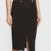 Elisabetta Franchi Γυναίκες Φούστες Pencil Φούστα Pencil GO-471-26E2-V370 Μαύρο Slim Fit