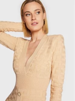 Elisabetta Franchi Γυναίκες Πλεκτά Φορέματα Φόρεμα υφασμάτινο AM-73S-27E2-V420 Μπεζ Slim Fit 8 Elisabetta Franchi Γυναίκες Πλεκτά Φορέματα Φόρεμα υφασμάτινο AM-73S-27E2-V420 Μπεζ Slim Fit -Elisabetta Franchi Εκπτώσεις unnamed file 65