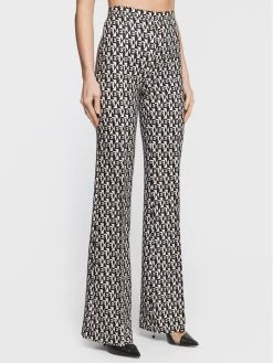 Elisabetta Franchi Γυναίκες Υφασμάτινα Παντελόνια Παντελόνι υφασμάτινο PA-008-26E2-V280 Μαύρο Regular Fit