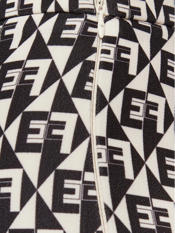 Elisabetta Franchi Γυναίκες Υφασμάτινα Παντελόνια Παντελόνι υφασμάτινο PA-008-26E2-V280 Μαύρο Regular Fit 4 Elisabetta Franchi Γυναίκες Υφασμάτινα Παντελόνια Παντελόνι υφασμάτινο PA-008-26E2-V280 Μαύρο Regular Fit - Image 4