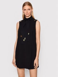 Elisabetta Franchi Γυναίκες Κοκτέιλ Φορέματα Φόρεμα κοκτέιλ AB-185-26E2-V360 Μαύρο Regular Fit