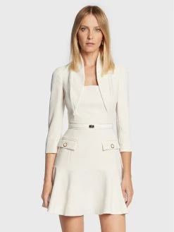 Elisabetta Franchi Γυναίκες Κοκτέιλ Φορέματα Φόρεμα κοκτέιλ AB-187-26E2-V450 Μπεζ Regular Fit