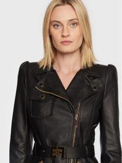 Elisabetta Franchi Γυναίκες Δερμάτινα Μπουφάν Μπουφάν δερμάτινο GD-21Z-26E2-V1000 Μαύρο Slim Fit 8 Elisabetta Franchi Γυναίκες Δερμάτινα Μπουφάν Μπουφάν δερμάτινο GD-21Z-26E2-V1000 Μαύρο Slim Fit -Elisabetta Franchi Εκπτώσεις unnamed file 708