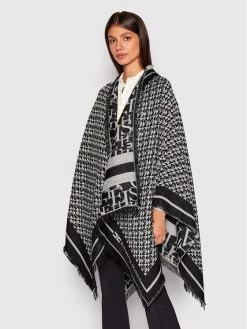 Elisabetta Franchi Γυναίκες Ζακέτες Πόντσο MT-02F-26E2-V270 Μαύρο Regular Fit