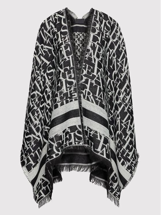 Elisabetta Franchi Γυναίκες Ζακέτες Πόντσο MT-02F-26E2-V270 Μαύρο Regular Fit 5 Elisabetta Franchi Γυναίκες Ζακέτες Πόντσο MT-02F-26E2-V270 Μαύρο Regular Fit - Image 5