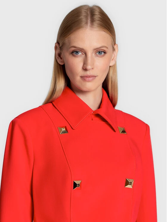 Elisabetta Franchi Γυναίκες Σακάκια & Μπλέιζερ Μπλέιζερ GI-036-26E2-V580 Κόκκινο Regular Fit 5 Elisabetta Franchi Γυναίκες Σακάκια & Μπλέιζερ Μπλέιζερ GI-036-26E2-V580 Κόκκινο Regular Fit - Image 5