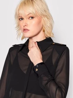 Elisabetta Franchi Γυναίκες Casual Πουκάμισα Πουκάμισο CA-018-26E2-V330 Μαύρο Regular Fit -Elisabetta Franchi Εκπτώσεις unnamed file 759