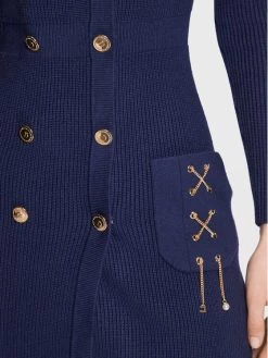 Elisabetta Franchi Γυναίκες Πλεκτά Φορέματα Φόρεμα υφασμάτινο AM-61S-26E2-V500 Σκούρο μπλε Slim Fit -Elisabetta Franchi Εκπτώσεις unnamed file 76