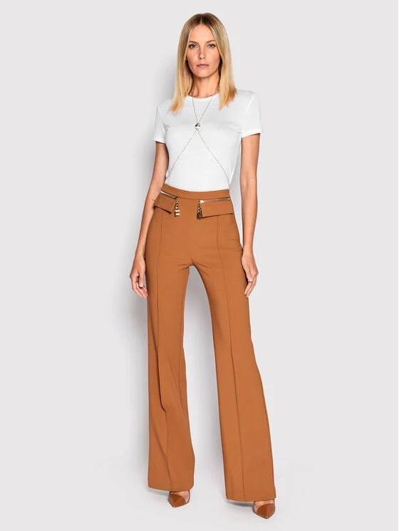 Elisabetta Franchi Γυναίκες T-shirts T-Shirt MA-012-26E2-V180 Λευκό Regular Fit 2 Elisabetta Franchi Γυναίκες T-shirts T-Shirt MA-012-26E2-V180 Λευκό Regular Fit - Image 2