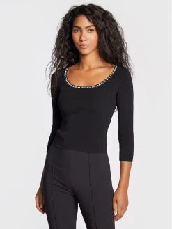 Elisabetta Franchi Γυναίκες Μπλουζάκια Μπλουζάκι MK-43B-26E2-V220 Μαύρο Slim Fit