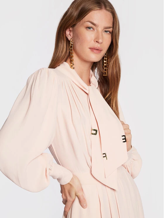 Elisabetta Franchi Γυναίκες Φορέματα σε Στυλ Πουκάμισο & Σεμιζιέ Φόρεμα πουκάμισο AB-162-26E2-V390 Ροζ Regular Fit 4 Elisabetta Franchi Γυναίκες Φορέματα σε Στυλ Πουκάμισο & Σεμιζιέ Φόρεμα πουκάμισο AB-162-26E2-V390 Ροζ Regular Fit - Image 4