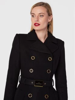 Elisabetta Franchi Γυναίκες Μεταβατικά Παλτά Μάλλινο παλτό CP-001-26E2-V1100 Μαύρο Regular Fit -Elisabetta Franchi Εκπτώσεις unnamed file 80