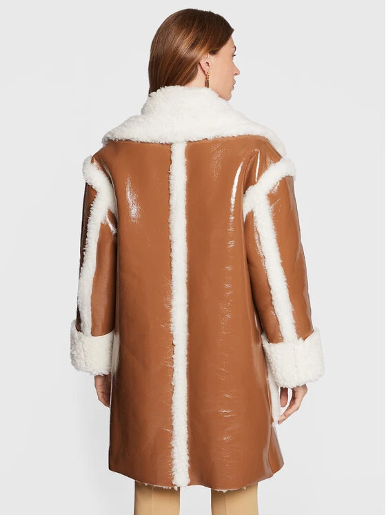 Elisabetta Franchi Γυναίκες Γούνες & Πανωφόρια από προβιά Δέρμα προβάτου CP-41A-26E2-V900 Καφέ Regular Fit 3 Elisabetta Franchi Γυναίκες Γούνες & Πανωφόρια από προβιά Δέρμα προβάτου CP-41A-26E2-V900 Καφέ Regular Fit - Image 3