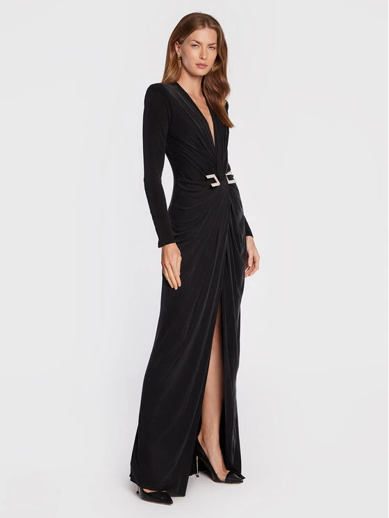 Elisabetta Franchi Γυναίκες Βραδινά Φορέματα Φόρεμα βραδινό AB-237-27E2-V660 Μαύρο Regular Fit 1 Elisabetta Franchi Γυναίκες Βραδινά Φορέματα Φόρεμα βραδινό AB-237-27E2-V660 Μαύρο Regular Fit