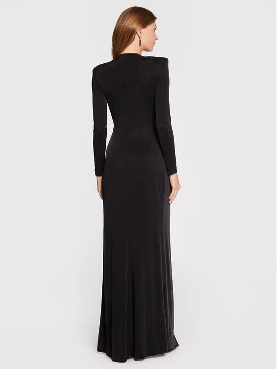 Elisabetta Franchi Γυναίκες Βραδινά Φορέματα Φόρεμα βραδινό AB-237-27E2-V660 Μαύρο Regular Fit 3 Elisabetta Franchi Γυναίκες Βραδινά Φορέματα Φόρεμα βραδινό AB-237-27E2-V660 Μαύρο Regular Fit - Image 3