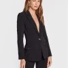 Elisabetta Franchi Γυναίκες Σακάκια & Μπλέιζερ Μπλέιζερ GI-043-26E2-V450 Μαύρο Slim Fit
