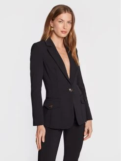 Elisabetta Franchi Γυναίκες Σακάκια & Μπλέιζερ Μπλέιζερ GI-043-26E2-V450 Μαύρο Slim Fit