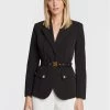 Elisabetta Franchi Γυναίκες Σακάκια & Μπλέιζερ Μπλέιζερ GI-032-26E2-V600 Μαύρο Regular Fit