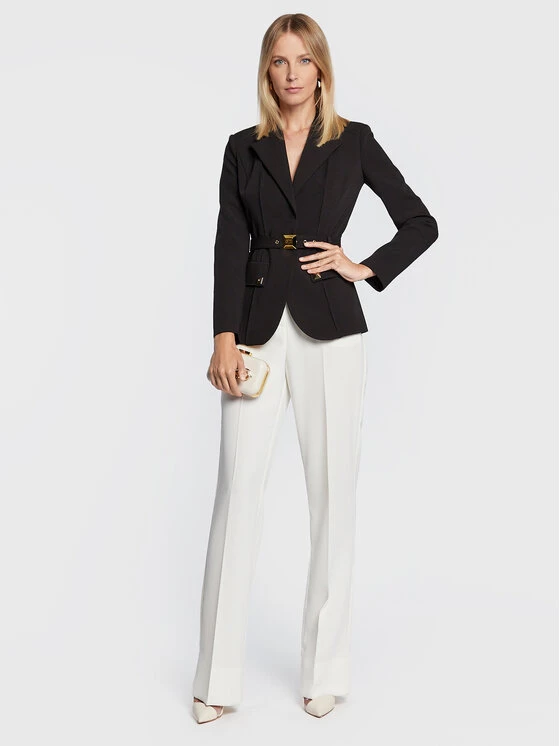 Elisabetta Franchi Γυναίκες Σακάκια & Μπλέιζερ Μπλέιζερ GI-032-26E2-V600 Μαύρο Regular Fit 2 Elisabetta Franchi Γυναίκες Σακάκια & Μπλέιζερ Μπλέιζερ GI-032-26E2-V600 Μαύρο Regular Fit - Image 2