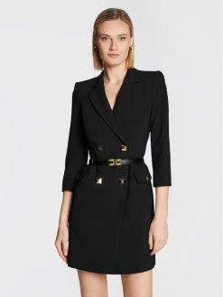 Elisabetta Franchi Γυναίκες Κοκτέιλ Φορέματα Φόρεμα κοκτέιλ AB-167-27E2-V550 Μαύρο Regular Fit