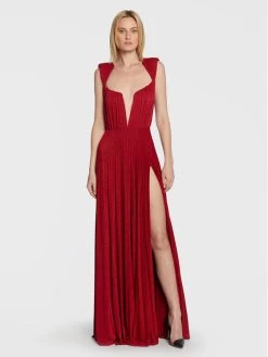 Elisabetta Franchi Γυναίκες Βραδινά Φορέματα Φόρεμα βραδινό AB-235-27E2-V650 Κόκκινο Regular Fit