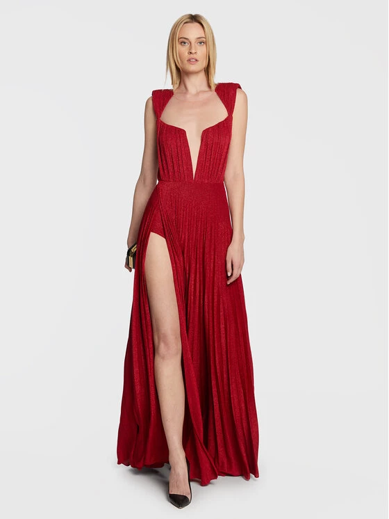 Elisabetta Franchi Γυναίκες Βραδινά Φορέματα Φόρεμα βραδινό AB-235-27E2-V650 Κόκκινο Regular Fit 2 Elisabetta Franchi Γυναίκες Βραδινά Φορέματα Φόρεμα βραδινό AB-235-27E2-V650 Κόκκινο Regular Fit - Image 2