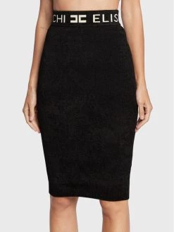 Elisabetta Franchi Γυναίκες Φούστες Pencil Φούστα Pencil GK-55S-26E2-V240 Μαύρο Slim Fit