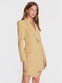 Elisabetta Franchi Γυναίκες Κοκτέιλ Φορέματα Φόρεμα κοκτέιλ AB-161-26E2-V460 Μπεζ Slim Fit