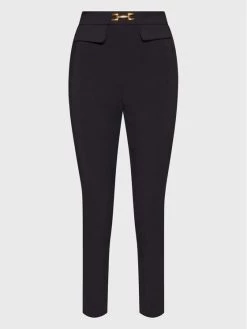 Elisabetta Franchi Γυναίκες Υφασμάτινα Παντελόνια Παντελόνι υφασμάτινο PA-023-26E2-V250 Μαύρο Slim Fit -Elisabetta Franchi Εκπτώσεις unnamed file 910