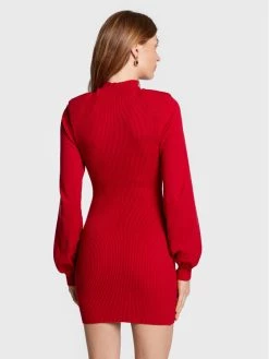 Elisabetta Franchi Γυναίκες Πλεκτά Φορέματα Φόρεμα υφασμάτινο AM-52M-26E2-V460 Κόκκινο Slim Fit -Elisabetta Franchi Εκπτώσεις unnamed file 913