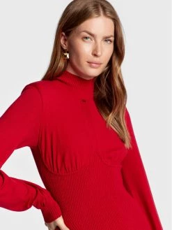 Elisabetta Franchi Γυναίκες Πλεκτά Φορέματα Φόρεμα υφασμάτινο AM-52M-26E2-V460 Κόκκινο Slim Fit -Elisabetta Franchi Εκπτώσεις unnamed file 914