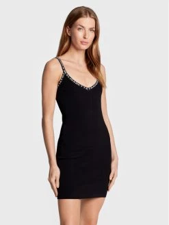 Elisabetta Franchi Γυναίκες Καθημερινά Φορέματα Φόρεμα καθημερινό AM-36B-26E2-V250 Μαύρο Slim Fit