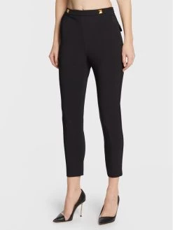 Elisabetta Franchi Γυναίκες Παντελόνια Chinos Παντελόνι Chino PA-022-26E2-V260 Μαύρο Slim Fit