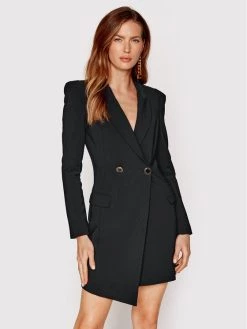 Elisabetta Franchi Γυναίκες Κοκτέιλ Φορέματα Φόρεμα κοκτέιλ AB-161-26E2-V460 Μαύρο Slim Fit