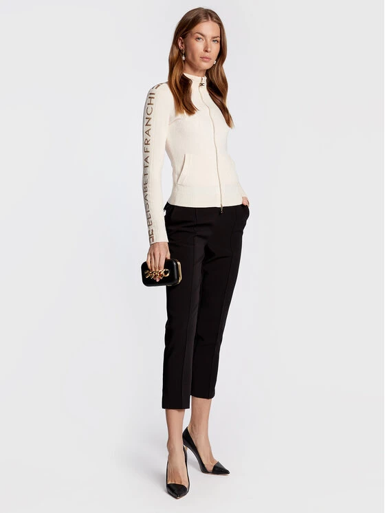 Elisabetta Franchi Γυναίκες Ζακέτες Ζακέτα MK-44S-26E2-V370 Μπεζ Slim Fit 2 Elisabetta Franchi Γυναίκες Ζακέτες Ζακέτα MK-44S-26E2-V370 Μπεζ Slim Fit - Image 2